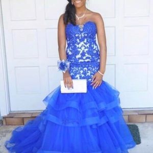 Royal Blue Prom gown